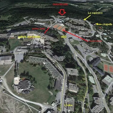 Appartamento T2 PRALOUP 1600 bat Chanteclerc 6 personnes 36m2 avec chambre à part et 2 TV Uvernet-Fours