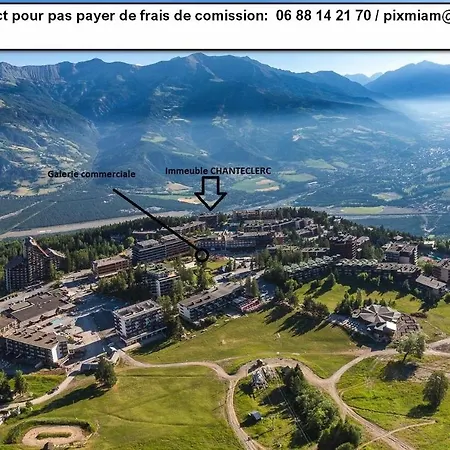 Appartamento T2 PRALOUP 1600 bat Chanteclerc 6 personnes 36m2 avec chambre à part et 2 TV Uvernet-Fours