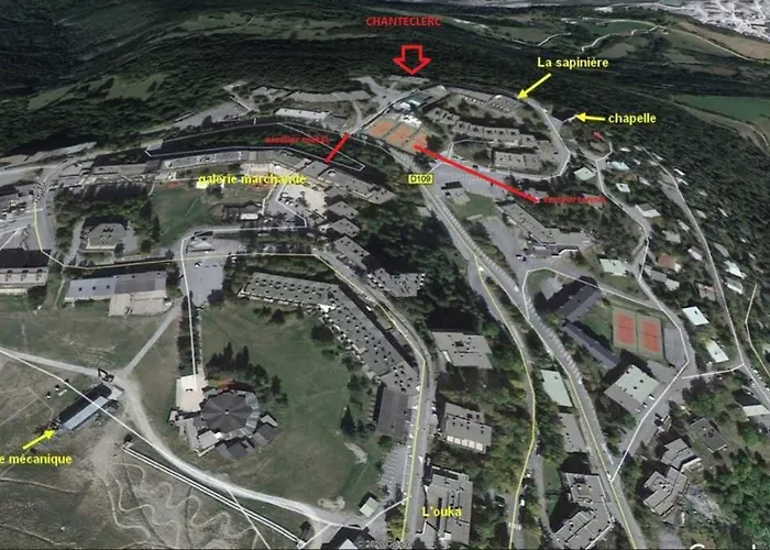 Apartment T2 Praloup 1600 Bat Chanteclerc 6 Personnes 36m2 Avec A Part Et 2 Tv Uvernet-Fours